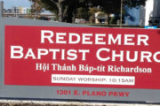 New Monument Sign for Redeemer Baptist Church in Plano, TX